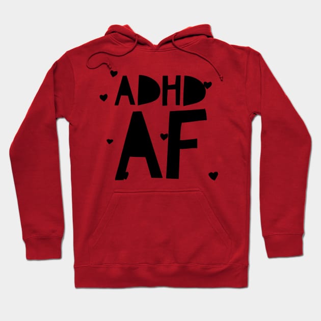 adhd hearts design Hoodie by DustedDesigns